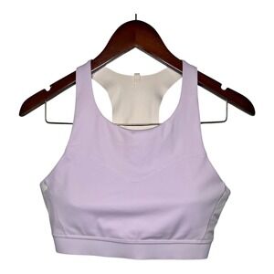 Brooks Drive 3 Pocket High Impact Sports Bra 38C/D Lavender Pullover Racerback
